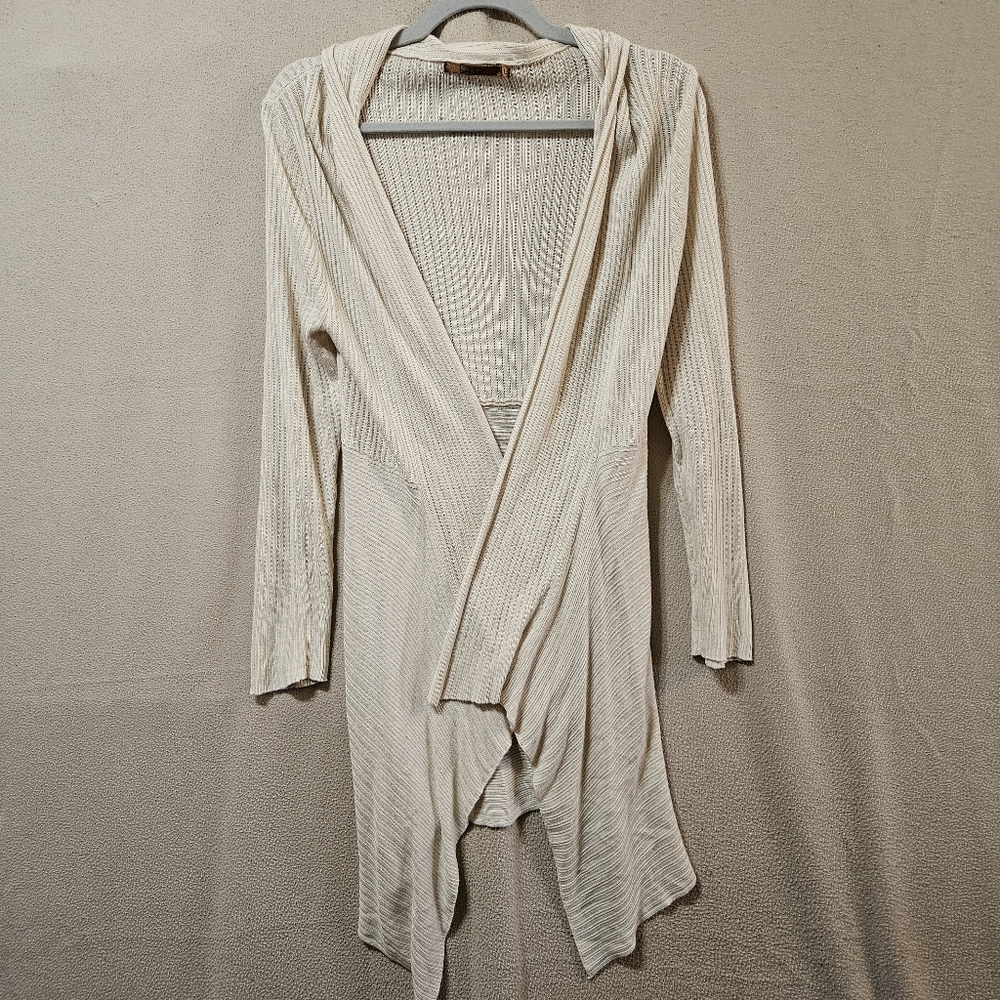 Belldini Lg Cream Women's Long Cardigan - Picture 1 of 6